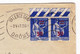 Lettre 1941 Valence Gare Drôme Paire Type Paix 65 Centimes Avec Surcharge - 1932-39 Paz