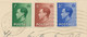 GB 1.9.1936, King Edward VIII ½d, 1 ½d And 2 ½d On Superb Cover To NORTH SHIELDS Used With FIRST DAY MACHINE POSTMARK - Briefe U. Dokumente