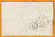 1842 - D4 Grand Cachet à Date Type 12 Simple Fleuron Sur Lettre Avec Texte De Ganges, Hérault Vers Aniane - Taxe 3 Décim - 1801-1848: Precursori XIX