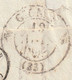 Delcampe - 1842 - D4 Grand Cachet à Date Type 12 Simple Fleuron Sur Lettre Avec Texte De Ganges, Hérault Vers Aniane - Taxe 3 Décim - 1801-1848: Precursors XIX