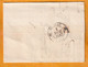 Delcampe - 1837 - D4 Grand Cachet à Date Type 12 Simple Fleuron Sur Lettre Avec Texte De Pézenas, Hérault - Décime Rural - 1801-1848: Precursors XIX