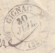 1837 - D4 Grand Cachet à Date Type 12 Simple Fleuron Sur Lettre De Saint André De Sangonis, Hérault Postée à Gignac - 1801-1848: Precursors XIX