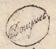 1837 - D4 Grand Cachet à Date Type 12 Simple Fleuron Sur Lettre De Saint André De Sangonis, Hérault Postée à Gignac - 1801-1848: Precursori XIX
