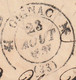 1836 - D4 Grand Cachet à Date Type 12 Simple Fleuron Sur Lettre De Gignac Vers Aniane, Hérault - Taxe 1 Décime - 1801-1848: Precursori XIX