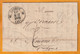 1833 - D4 Grand Cachet à Date Type 12 Simple Fleuron Sur Lettre De LODEVE Vers Aniane, Hérault - Décime Rural - 1801-1848: Precursori XIX