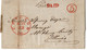 (R78) USA Préphilatélie - Stampless Cover 1850 - Red Postal Marking Paid And Chicago - Red Numeral 5 Cents - 1850. - …-1845 Voorfilatelie