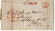 (R78) USA Préphilatélie - Stampless Cover 1850 - Red Postal Marking Paid And Chicago - Red Numeral 5 Cents - 1850. - …-1845 Préphilatélie