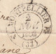 1832 - D4 Grand Cachet à Date Type 12 Simple Fleuron Sur Lettre De MONTPELLIER Vers Aniane, Hérault - 1801-1848: Précurseurs XIX