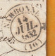 1832 - D4 Grand Cachet à Date Type 12 Simple Fleuron Sur Lettre De CANET Postée à NARBONNE Vers Aniane, Hérault - 1801-1848: Précurseurs XIX