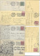 LOT OF 50 POSTCARDS WITH STAMP " VITTORIO EMANUELE III . 5C VERDE + 10C ROSSO 1906. 15C GRIGIO 1919". ALL SCANNED. - Lotti E Collezioni