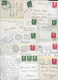 LOT OF 30 POSTCARDS WITH STAMP " VITTORIO EMANUELE III, VOLTA A SINISTRA" 25C VERDE + 75C ROSSO ".1929. ALL SCANNED. - Lotti E Collezioni