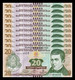 Honduras Lot 10 Banknotes 20 Lempiras 2019 Pick 100d SC UNC - Honduras