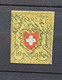 12 - 22 // Schweiz - Suisse - Rayon II - N°16 II Oblitération Grille Bleue - TB -  Cote : 200 FCH - 1843-1852 Federal & Cantonal Stamps