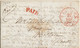 (R79) USA - Cover 27 Déc 1850 - Red Postal Markings Paid - Boston - Red Cancellation - Staten Island. - …-1845 Prefilatelia