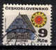 Tchécoslovaquie 1971 Mi 1991 (Yv 1838), Obliteré, Varieté - Position 51/2 - Errors, Freaks & Oddities (EFO)