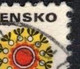Tchécoslovaquie 1971 Mi 1991 (Yv 1838), Obliteré, Varieté - Position 72/2 - Errors, Freaks & Oddities (EFO)