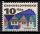 Tchécoslovaquie 1972 Mi 2082 (Yv 1922), Obliteré, Varieté - Position 46/1 - Variedades Y Curiosidades