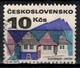 Tchécoslovaquie 1972 Mi 2082 (Yv 1922), Obliteré, Varieté - Position 39/2 - Errors, Freaks & Oddities (EFO)