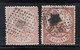 ESAPAÑA, 1874 Edifil 147, 147a, 25 C. Castaño / 25 C. Castaño Rojizo. - Usados