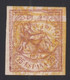 ESPAÑA,  1874 Edifil 143+147 MH, [Ensayos De Color, Doble Impresión, 25 C Castaño + 2 C. Amarillo.] - Unused Stamps