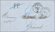 Cachet Télégraphique Bleu VAGNEY * 5 JANV. 71 + PP (manuscrit) Sur Lettre Avec Texte Pour Epinal. Au Recto Cachet Provis - War 1870
