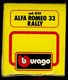 Burago - échelle 1/43 - Alfa Roméo 33 Rally Dans Sa Boîte D'origine - Burago