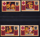 4x Helmstedt: 50 Pfg., 1 Mark, 1,50 + 2 Mark 24.12.1921 - Rotes Kreuz - Colecciones