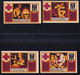 4x Helmstedt: 50 Pfg., 1 Mark, 1,50 + 2 Mark 24.12.1921 - Rotes Kreuz - Collections