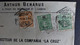 PARTIE DE LETTRE 1910 LIBOA (PORTUGAL) A LINARES (ESPAGNE) AFFRANCHISSEMENT CARLOS I CAD LISBOA (PORTUGAL) - Altri & Non Classificati