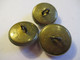 3 Boutons Bombés Anciens D'époque/OCTROI/ 2,1  Cm/Laiton Argenté/T. W. & W ./Début XXème       BOUT189 - Buttons