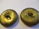 2 Bouton En Cuivre Ancien Embouti/Armoiries  Aigle US/ 2,5  Cm/ New Rochette N.Y.REX Products Corp./Début XXème  BOUT196 - Botones