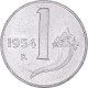 Monnaie, Italie, Lira, 1954, Rome, TTB+, Aluminium, KM:91 - 1 Lira