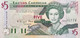 East Caribbean States 5 Dollars, P-31v (1994) - UNC - ST. VINCENT - Caribes Orientales