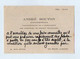 VP21.389 - CDV - Carte De Visite - Mr André BOUTON Financements à LE MANS ( Sarthe ) - Cartes De Visite