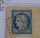 BK 10 FRANCE BELLE  LETTRE  1852  LUCON A AUGER + BEAU N°4 LOS.  ++  AFFRANC.INTERESSANT - 1849-1850 Cérès
