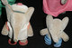 Lot De 4 Anciennes Figurines Roi BABAR Reine Céleste Arthur Alexandre Pom - Cuddly Toys