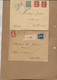 LOT DE 4 LETTRES RECOMMANDEES AFFRANCHIES SEMEUSES TOUTES OBLITERATION CALVADOS -ANNEES  ANNEES 1908-10-11-12 - Bolli Manuali