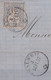 DEVANT DE LETTRE SUISSE 1867 - HELVETIA ASSISE De THALWEIL ( Thalwil ) Vers NAPLES + PD - Brieven En Documenten