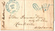 (R80) USA - Cover 11 Nov1844 - Green Postal Markings  Paid & Philadelphia - 25Cts - Huntsville - Alabama. - …-1845 Prephilately