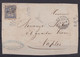 DEVANT DE LETTRE SUISSE 1871 - HELVETIA ASSISE De BASEL Vers NAPLES  BRIEFEXPD. ( BURCKHARDT & SONN ) - Lettres & Documents