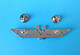 AIR SERBIA - Official Pilot Wings Badge * Large Size * Serbian National Airline Airways Plane Avion - Badges D'équipage