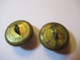 2 Boutons Anciens Bombés/Militaria/Médecine/ CADUCEE/Farget & Salignac/ LYON/2,1 Cm /début XXéme   BOUT202 - Boutons