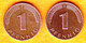 Allemagne - 1 Pfennig - 1978 F & 1979 D - 1 Pfennig