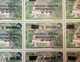 Zaire 1990, Regideso, ERROR: Inverted Overprint Surcharge: Inauguration Station Pompage, Inflation **, MNH, Half Sheet - Unused Stamps