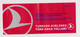 Turkey Türkiye TURKISH AIRLINES Carrier Passenger Ticket Billet Used (49193) - Tickets