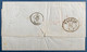 Lettre Tricolore 1865 De Missolonghi GC 49 Sur N°19, 20 & Bande De 3 Du 21 Pour Tarif à 75 Lepta Pour TRIEST Pas Courant - Covers & Documents