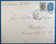 Lettre Mixte WENDEN (CESIS) N°10 Obl Plume + RUSSIA N°44 10 K Bleu Obl Dateur WENDEN Pour HAMBURG CERTIFICAT HOLCOMBE - Cartas & Documentos