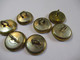 7-Boutons D'uniforme /Banque/B N P /Banque Nationale De Paris / Doré /Ancre & Grenade/Vers 1970      BOUT220 - Buttons