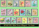 1953 ** RUANDA-URUNDI RU 177/195 MNH/NSG TROPICAL FLOWERS SET  ( X 19 Stamps ) [ NO GUM ] - Unused Stamps