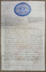 BRITISH INDIA 1873 EIGHT RUPEES/ Rs.8 STAMP PAPER BLUE, FISCAL DOCUMENT, WRITTEN IN BENGALI, COMPLETE DOCUMENT...RARE - Autres & Non Classés